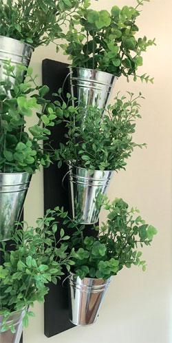 3-Pot Indoor Wall Planter for Growing Herbs, Makes Great Gift