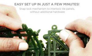 How to Connect Boxwood Panels at Edges with Snap Lock Assembly