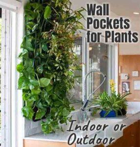 Indoor Outdoor Wall Plant Pockets for Flowers, Herbs, Strawberries, Decoration