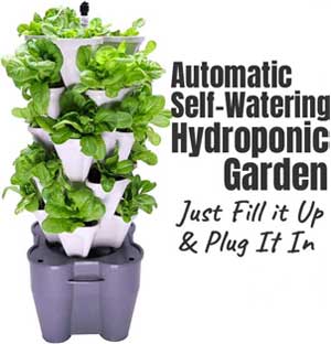 Hydroponic Vertical Planter for Lettuce, Strawberries, Herbs and More
