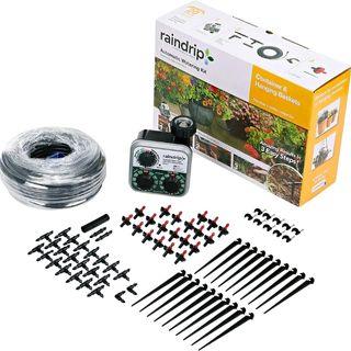 Drip Irrigation Kit with Timer for Vertical Gardens on Walls or Fences